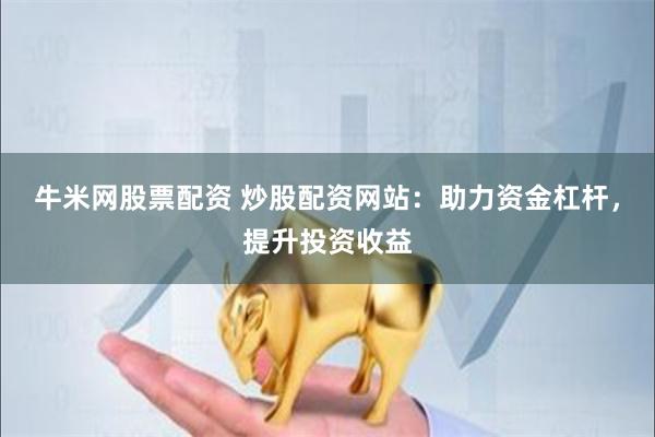 牛米网股票配资 炒股配资网站:助力资金杠杆,提升投资收益